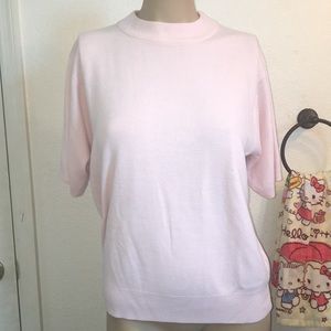 Pink oversized sweater t shirt